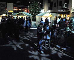 Christmas lighting at Oxford Castle