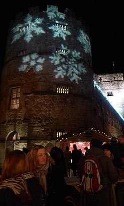 Snowflake image on Round Tower