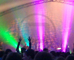 LED spots and gobos