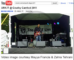 Pagoda stage in use
