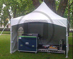 Pagoda marquee as FOH tent