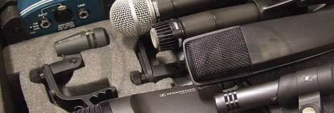 Microphones and DIs available for dry hire