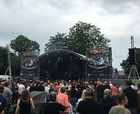 8m arc roof at Witney Music Festival 2016.